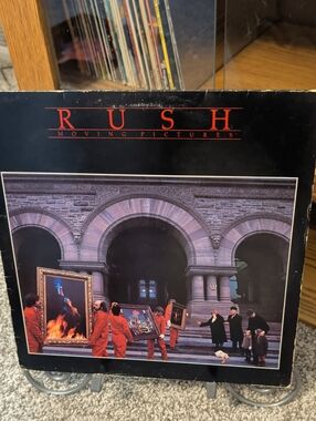 Moving Pictures Rush Album - Black and Red Cover Art
